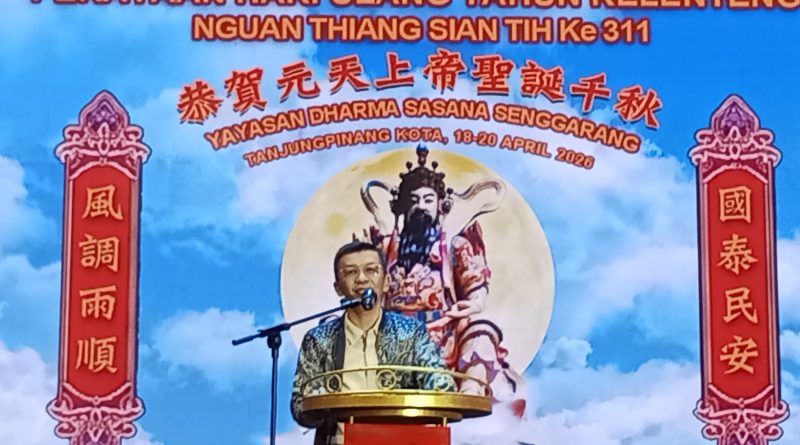 Kadis Pariwisata Kepri Wakili Gubernur di HUT ke-311 Kelenteng Senggarang