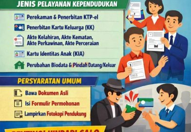 Disdukcapil Tanjungpinang Imbau Masyarakat Urus Dokumen Kependudukan Secara Langsung Tanpa Perantara