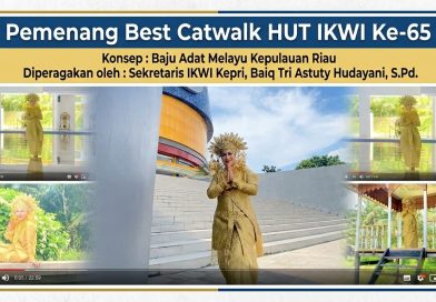Tampil Memukau dengan Busana Melayu Kepri, Baiq Tri Astuti Sabet Best Catwalk